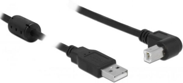 DeLock 83530 - Kabel USB 2.0 Typ-A Stecker > USB 2.0 Typ-B Stecker gewinkelt 5 m schwarz