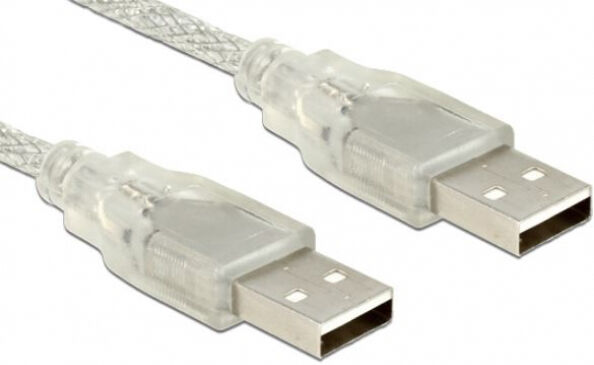 DeLock 83893 - Kabel USB 2.0 Typ-A Stecker > USB 2.0 Typ-B Stecker 1.5 m transparent