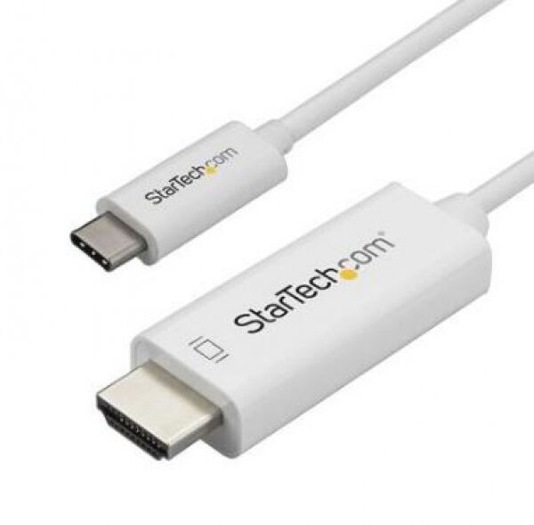 StarTech.com StarTech CDP2HD3MBNL - USB-C auf HDMI Kabel - 4K bei 60Hz - Weiss - 3m