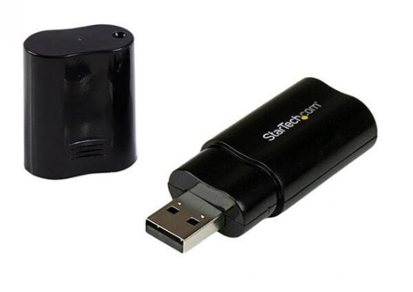 StarTech.com Startech ICUSBAUDIOB - USB Audio Adapter - Externe USB Soundkarte - Schwarz