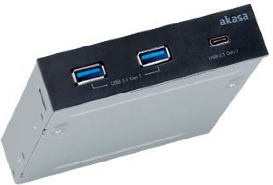 Akasa USB 3.1 Gen2 Type-C Panel 3,5 Zoll - schwarz