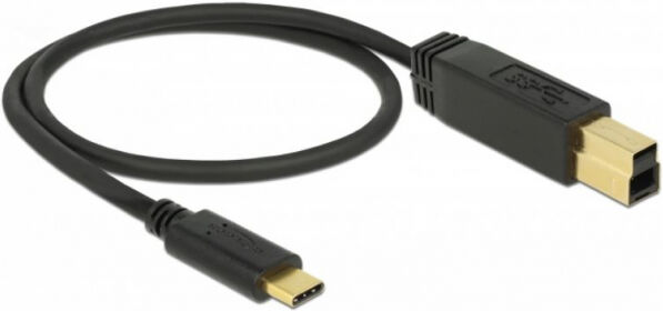 DeLock 83674 - USB 3.1 Gen 2 (10 Gbps) Kabel Type-C zu Typ-B - 0.5m