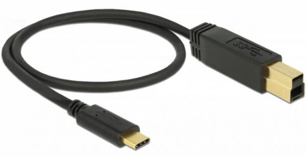 DeLock 83675 - USB 3.1 Gen 2 (10 Gbps) Kabel Type-C zu Typ-B - 1m