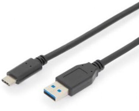 Assmann AK-300146-010-S - USB Type-C Anschlusskabel Gen2 - Type-C auf A - 1m