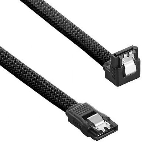 CableMod ModMesh Right Angle SATA 3 Cable 30cm - schwarz