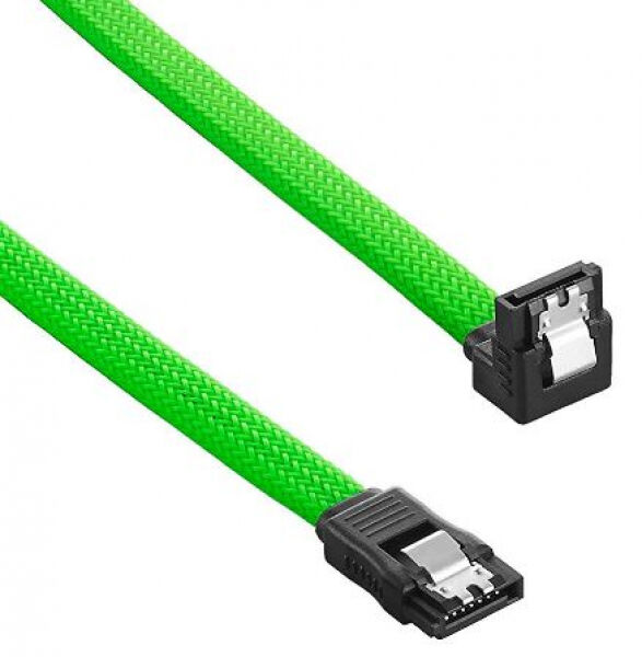 CableMod ModMesh Right Angle SATA 3 Cable 60cm - Hellgrün