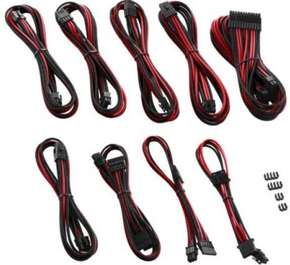 CableMod PRO ModMesh RT-Series ASUS ROG / Seasonic Cable Kits - Schwarz/Rot