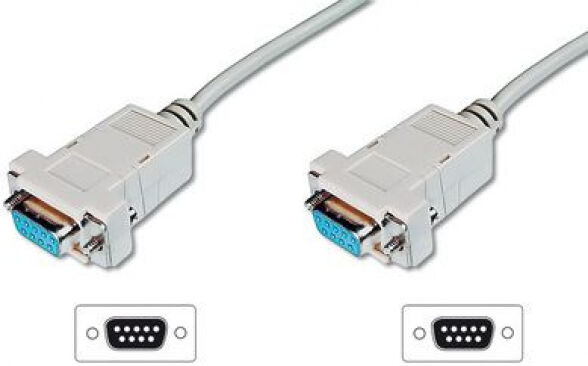 Digitus AK-610100-030-E - Null-Modem Anschlusskabel 3m