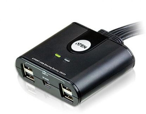 Aten US424-AT - 4 x 4 USB 2.0 Peripherie-Freigabe-Switch