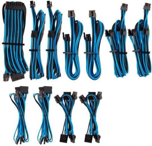 Corsair PSU Cable Kit Type 4 - Pro Kit - Gen4 - Blau/Schwarz