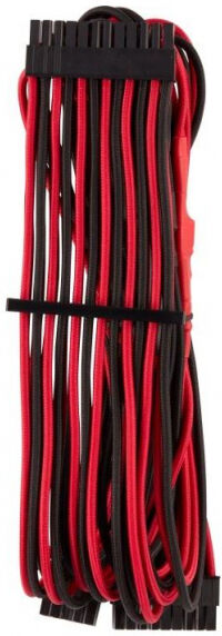 Corsair Premium Sleeved 24-Pin-ATX-Kabel (Gen 4) - rot/schwarz