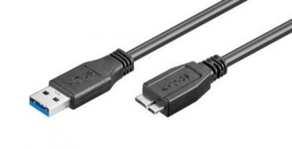 Goobay 95169 - SuperSpeed Kabel USB-A 3.0 Stecker zu USB 3.0-Micro-Stecker Typ B - 1m