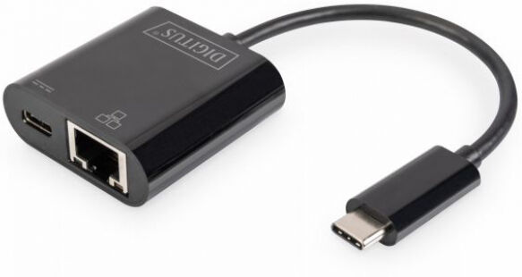 Digitus DN-3027 - USB Type-C Gigabit Ethernet Adapter - mit Power Delivery