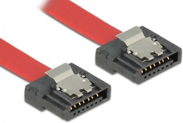 DeLock 83832 - SATA 6 Gb/s Kabel 10 cm rot FLEXI