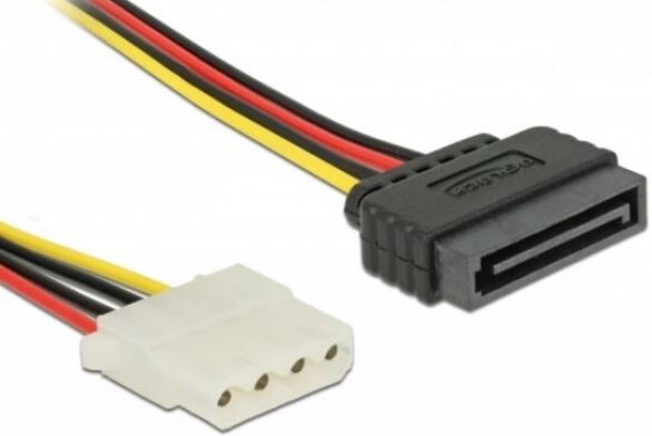 DeLock 60140 - Stromkabel SATA 15 Pin Buchse > 4 Pin Buchse 100 cm