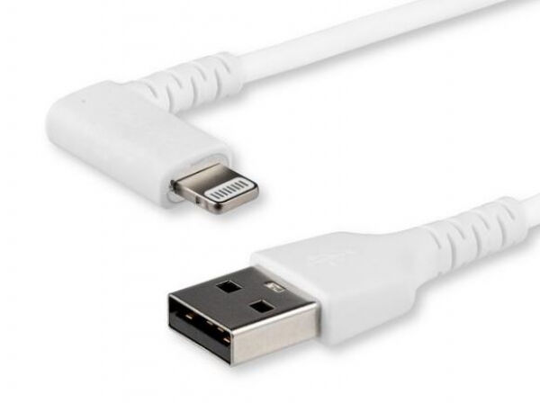 StarTech.com Startech RUSBLTMM2MWR - abgewinkeltes Lightning auf USB-Kabel - Apple MFi zertifiziert Weiss - 2m