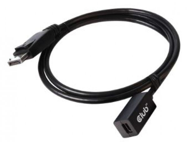 Club 3D CAC-1120 - Mini DisplayPort 1.4 to DisplayPort Extension Cable 8K60Hz DSC 1.2 HBR3 HDR Bidirectional F/M 1m