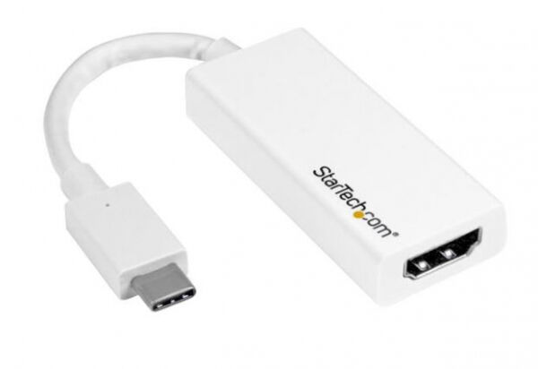 StarTech.com Startech CDP2HD4K60W - USB-C zu HDMI Adapter - 4K 60Hz - Weiss