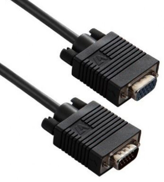 V7 VGA-Kabel Verlängerung Schwarz - 3m