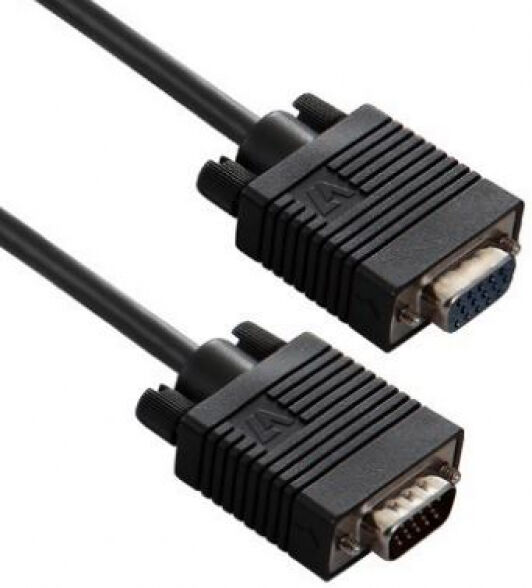 V7 VGA-Kabel Verlängerung Schwarz - 3m