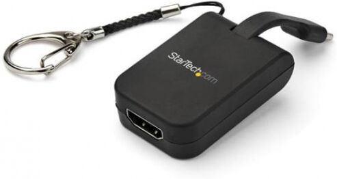 StarTech.com Startech CDP2HDFC - Tragbarer USB-C auf HDMI-Adapter mit Quick-Connect-Schlüsselanhänger