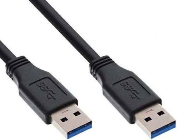 InLine 35230 - USB 3.0 Kabel - Typ A auf Typ A - 3m - Schwarz