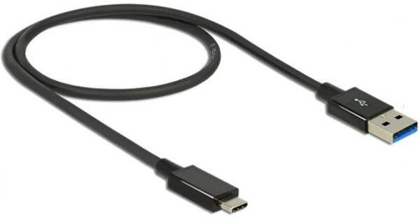 DeLock 83859 - USB 10 Gbps (USB 3.1 Gen 2) USB Type-C Stecker > USB Typ-A Stecker 0,5 m