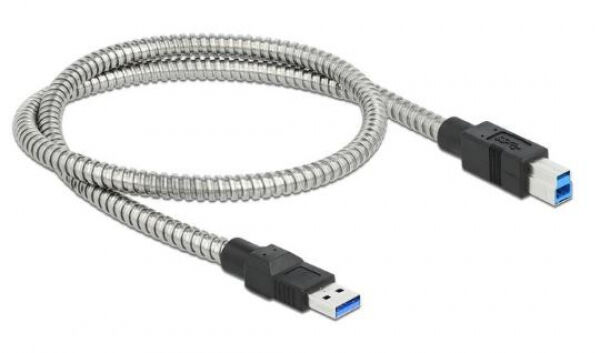 DeLock 86777 - USB 3.1-Kabel A – B / Metalmantel - 0.5 m