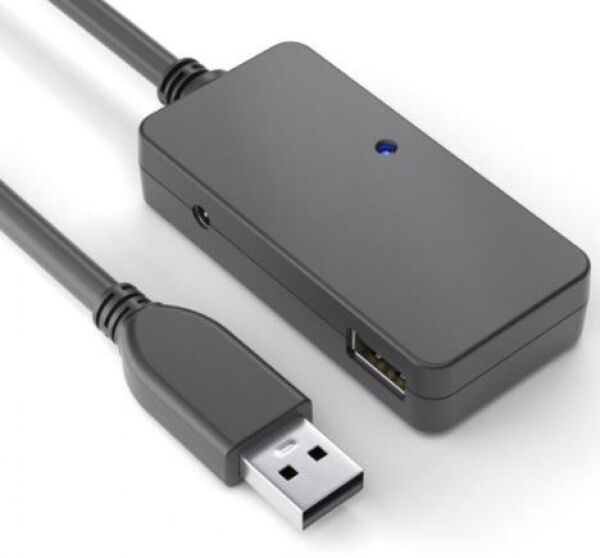 PureLink USB3.0 Verlängerungskabel 10 Meter aktive Verstärkung, inkl. 4 Port Hub