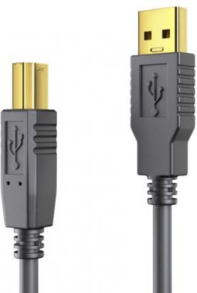 PureLink USB2.0-Kabel Typ A-B:15 Meter USB2.0, Typ A-B, Aktiv, vergoldet