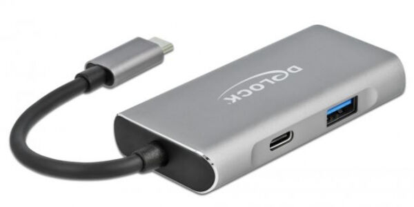 DeLock 63261 - Externer USB 3.2 Gen 2 USB Type-C Hub mit 3 x USB Typ-A und 1 x USB Type-C