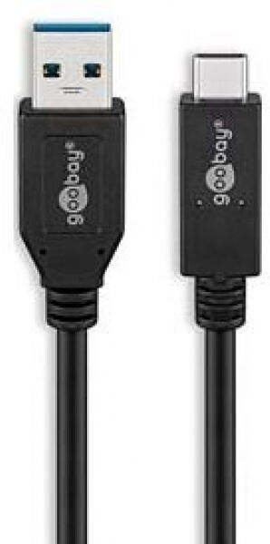 Goobay 41073 - USB 3.1 Kabel - A Stecker auf C Stecker / 3A - 0.5m