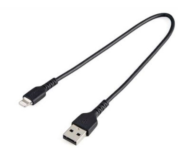 StarTech.com Startech RUSBLTMM30CMB - strapazierfähiges schwarzes USB-A auf Lightning-Kabel - 30cm