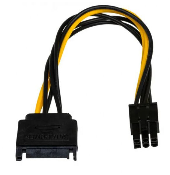 Akyga AK-CA-30 - SATA / PCI-Express 6-pin Kabel - 0.15m
