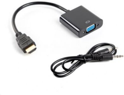 Lanberg AD-0017-BK - HDMI auf VGA + Audio Adapter