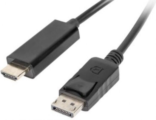 Lanberg CA-DPDV-10CU-0030-BK - Displayport 1.1 auf HDMI Kabel - 1.8m