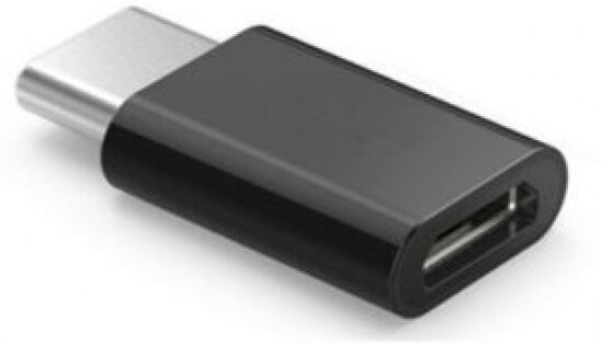 Savio AK-31/B - Micro USB (F) - USB 3.1 Type C (M) Black Adapter