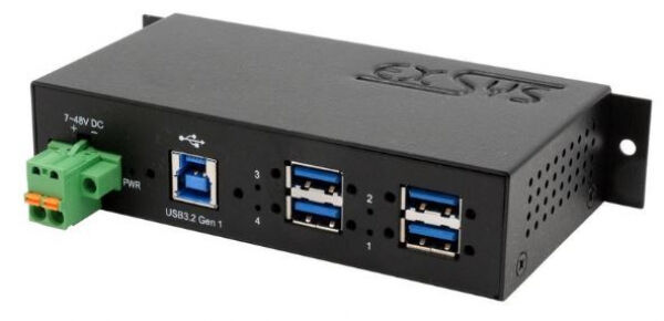 EXSYS EX-1185HMVS-2 - 4-Port-USB3-Hub mit Metallgehäuse