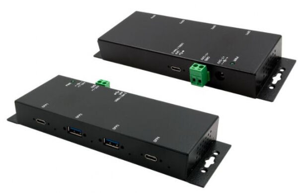 EXSYS EX-1234HMVS - USB 3.1 Gen. 2 Hub mit zwei USB-A- und zwei USB-C-Anschlüssen