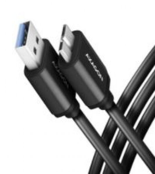 Axagon BUMM3-AM10AB - Micro-B USB auf USB-A 3.2 Gen 1 Kabel - 1m