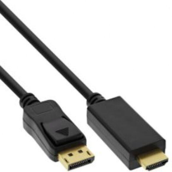 InLine DisplayPort zu HDMI Konverter Kabel, 4K/60Hz, schwarz - 3m