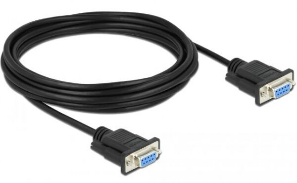 DeLock 87784 - Seriell Kabel RS-232 D-Sub 9 Buchse zu Buchse Nullmodem - CTS / RTS auto control - 5 m