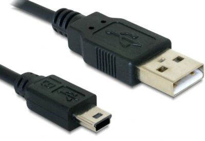 DeLock 82273 - Kabel USB 2.0-A > USB mini-B 5 Pin 1 m Stecker / Stecker
