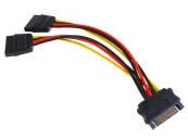 InLine SATA Strom-Y-Kabel SATA - 0.15m