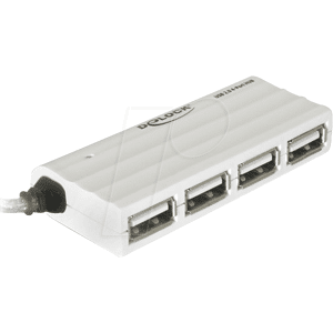 DELOCK 87445 - USB2-Hub (4 Ports), ohne Netzteil