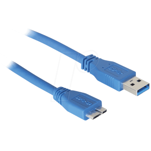 DELOCK 83502 - USB 3.0 Kabel, A Stecker auf Micro B Stecker, 5 m