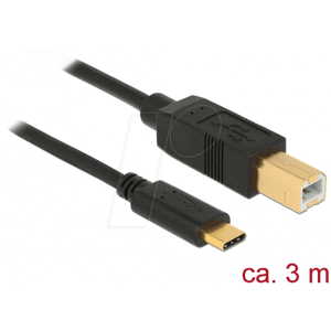 DELOCK 83666 - Delock Kabel USB 2.0 C-Stecker > B-Stecker 3 m