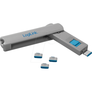 LOGILINK AU0052 - USB-C-Port Schloss (1x Schlüssel, 4x Schlösser)
