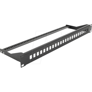 DELOCK 43405 - LWL Patchpanel, 19'', 24-Port, SC Simplex, LC Duplex, schwarz