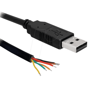 DELOCK 83116 - USB 2.0 Konverter, Seriell -TTL 6 offene Kabelenden 1,8m (5V)